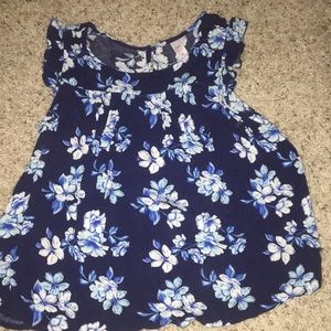 Justice flowy , floral shirt!